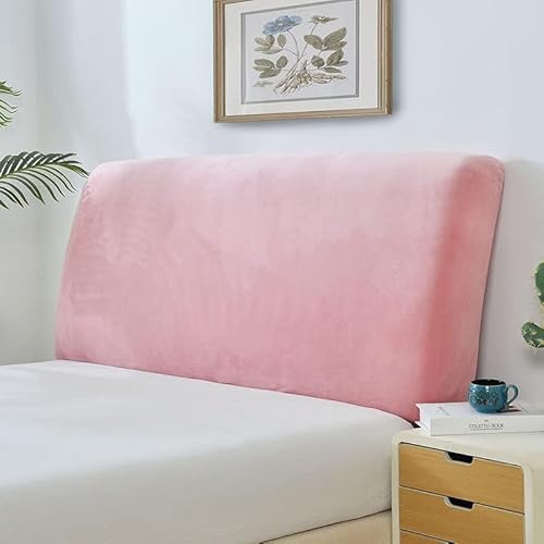 Dicker Samt-Kopfteilbezug mit Baumwollpolsterung für Doppel-, Queen-Size- und Kingsize-Betten, moderner Stretch-Kopfteilschutz, 90 cm, Rosa Dicker Samt-Kopfteilbezug mit Baumwollpolsterung für Doppel-, Queen-Size- und Kingsize-Betten, moderner Stretch-Kopfteilschutz, 90 cm, Rosa von Generisch