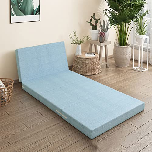 Dicker Schaumstoff-Klappmatratze, tragbares Gästebett, Futon-Bodenmatratze für Büro, abnehmbarer Bezug, platzsparendes Design, komfortable Schlaflösung Dicker Schaumstoff-Klappmatratze, tragbares Gästebett, Futon-Bodenmatratze für Büro, abnehmbarer Bezug, platzsparendes Design, komfortable Schlaflösung von Generisch