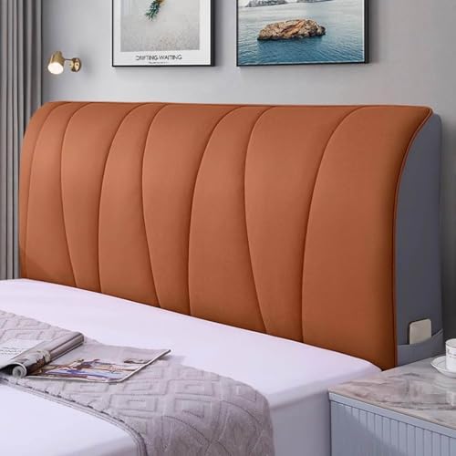 Dicker Stretch-Kopfteilbezug für Doppelbetten, Leder-All-Inclusive-Schonbezug, staubdichter und wasserdichter Schutz, Schlafzimmer-Makeover, 150 x 60 cm, lebendiges Orange Dicker Stretch-Kopfteilbezug für Doppelbetten, Leder-All-Inclusive-Schonbezug, staubdichter und wasserdichter Schutz, Schlafzimmer-Makeover, 150 x 60 cm, lebendiges Orange von Generisch