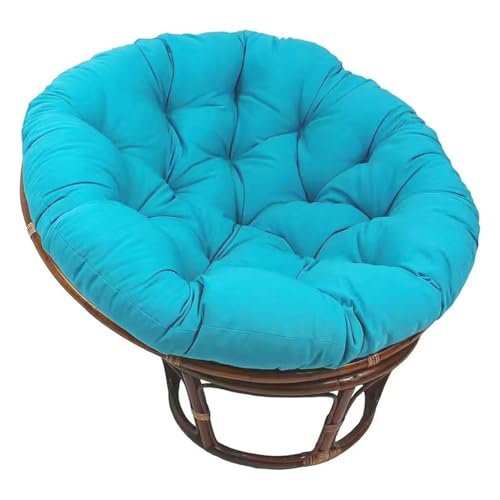 Dickes, rundes Sitzkissen für Hängekorbstuhl, bequemes Terrassenkissen für Innen- und Außenbereich, Schaukel und Schaukelstühle, 110 x 110 cm, Freizeitkissen von Generisch