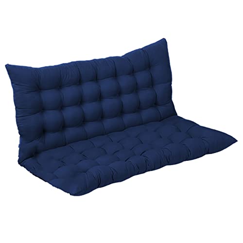 Dickes blaues Sofa-Sitzpolster mit Rückenlehne, weiche Ersatzkissen für 2–3-Sitzer-Sofa, Innenmöbelpolster für Zweisitzer und Schaukelstuhl, 150 x 100 x 8 cm Dickes blaues Sofa-Sitzpolster mit Rückenlehne, weiche Ersatzkissen für 2–3-Sitzer-Sofa, Innenmöbelpolster für Zweisitzer und Schaukelstuhl, 150 x 100 x 8 cm von Generisch