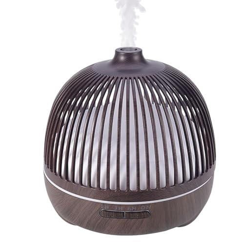 Diffuser Humidifier,Holzmaserung Großvolumen Zeitschaltuhr Aromatherapie-Gerät - 550ml Großer Tank Für Schlafzimmer Wohnzimmer Büro Hotel von Generisch