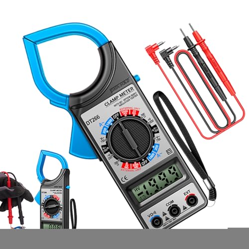 Digital Clamp Multimeter, Spannungstester | Elektriker -Werkzeuge mit JAW LCD -Display -Detektor für AC DC -Stromspannung Industrial Automotive von Generisch