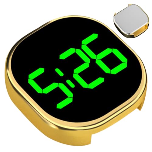 Digitale Uhr Für Auto - Haftende Fahrzeug-Digitaluhr Mit LCD-Zeitanzeige,Klarer LCD-Bildschirm, Kleine Armaturenbrettuhr Als Unisex-Modell von Generisch