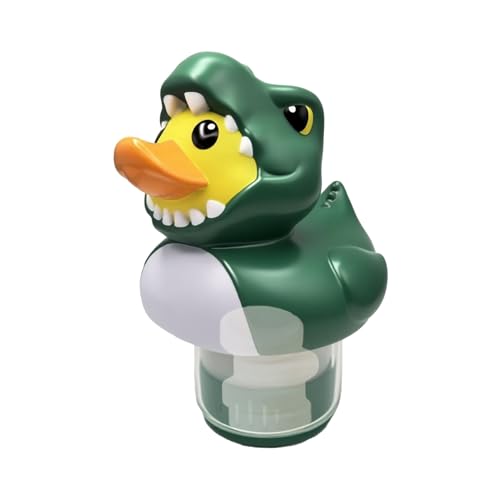 Dinosaurier-Enten Chlortabletten Flößer, für Pools Und Whirlpools, Spaßiges Design, Stabil im Wasser, Perfekt für Private Pools, Hotel-Swimmingpools und Ferienhäuser, Einfach zu Bedienen von Generisch