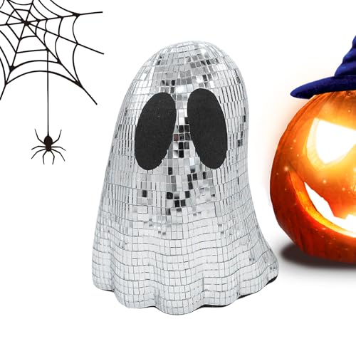 Disco Ghost Dekoration,Tisch Halloween Mittelpunktstück | Glitzer Geisterschild Dekofigur Für Zuhause Tisch Kamin Schreibtisch Indoor Stufenregal Disco Ghost Dekoration,Tisch Halloween Mittelpunktstück | Glitzer Geisterschild Dekofigur Für Zuhause Tisch Kamin Schreibtisch Indoor Stufenregal von Generisch