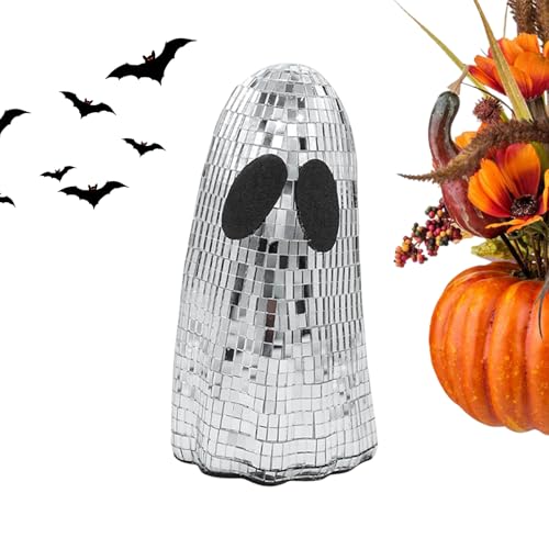 Disco Ghost Dekoration - Innenbereich Halloween Dekoration,Glitzer Geist Schild Deko für Kamin Tisch Schreibtisch Etagenschale als Heimdekoration für Feiertage Disco Ghost Dekoration - Innenbereich Halloween Dekoration,Glitzer Geist Schild Deko für Kamin Tisch Schreibtisch Etagenschale als Heimdekoration für Feiertage von Generisch