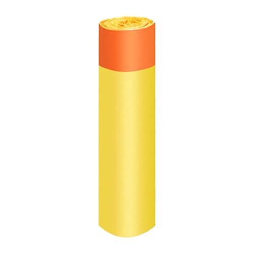 Disposable Garbage Bag Thickened Flat Mouth With Rolled Gartentisch Beton (Yellow One Size) von Generisch