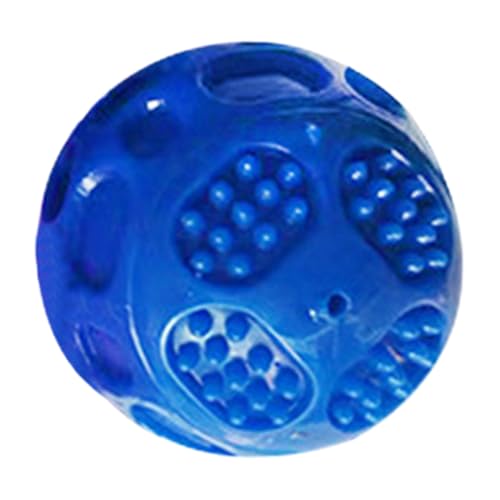 Dog Chew Ball Toy, Puppy Squeaky Teether Ball, Sturdy Bite-Resistant Design, Interactive Training Tool, Aggressive Chewer Safe, Made of Thermoplastic Rubber Material, 2.36in von Generisch