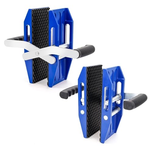Doppelhand-Naht-Einstellklemmen mit rutschfesten technischen Griffen und gezahnter Gummiunterseite für sichere Handhabung von Glas-, Stein- und Holzbrettern von Generisch