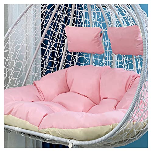 Doppelt hängendes Eegg-Schaukelstuhlkissen, 1/2 Personen-Hängekorb-Stuhlkissen, Rattan-Schaukelstuhl-Sitzkissen, waschbarer Stuhl für drinnen und draußen, Balkon, Terrasse, Hof, Ga Doppelt hängendes Eegg-Schaukelstuhlkissen, 1/2 Personen-Hängekorb-Stuhlkissen, Rattan-Schaukelstuhl-Sitzkissen, waschbarer Stuhl für drinnen und draußen, Balkon, Terrasse, Hof, Ga von Generisch