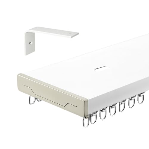 Doppelte Vorhangschienen Nano Silence Rail Smooth Glide Aluminium Vorhangschienen für Wohnzimmer Schlafzimmer Raumteiler Decken- oder Wandmontage Doppelte Vorhangschienen Nano Silence Rail Smooth Glide Aluminium Vorhangschienen für Wohnzimmer Schlafzimmer Raumteiler Decken- oder Wandmontage von Generisch