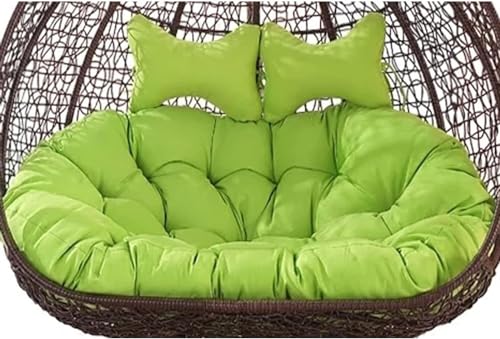 Doppelter hängender Rattan-Eierstuhl mit 2 verstellbaren Kopfstützen für Terrassen- und Gartenmöbel Doppelter hängender Rattan-Eierstuhl mit 2 verstellbaren Kopfstützen für Terrassen- und Gartenmöbel von Generisch