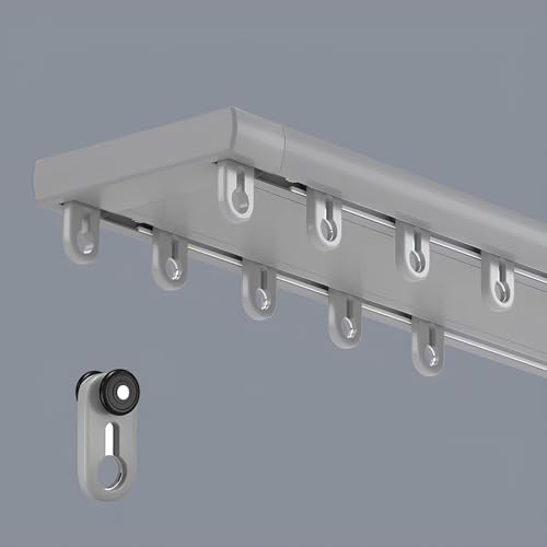 Doppeltes Decken-Vorhangschienensystem für einfache Installation, zweiläufiges Design für Zuhause und Büro Doppeltes Decken-Vorhangschienensystem für einfache Installation, zweiläufiges Design für Zuhause und Büro von Generisch