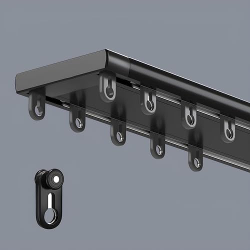 Doppeltes Decken-Vorhangschienensystem für einfache Installation, zweiläufiges Design für Zuhause und Büro Doppeltes Decken-Vorhangschienensystem für einfache Installation, zweiläufiges Design für Zuhause und Büro von Generisch