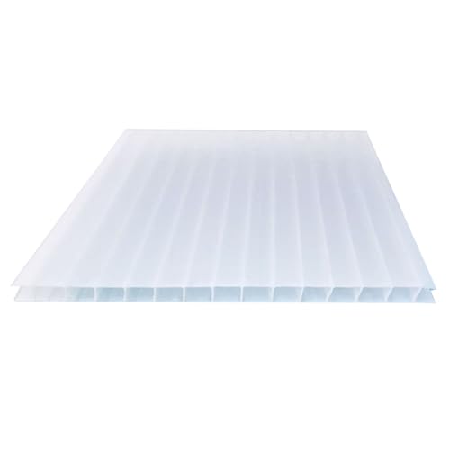 Doppelwandige Polycarbonat-Platten – klare Isolierung, Tageslichtfolie für den Außenbereich, Garten, Pergola von Generisch