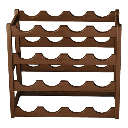 Double Wave Wine Rack - Wine Rack for 10 Bottles | Wines Racks | Stackable Bar Bottle Display Racks Wines Organizer Presentation von Generisch