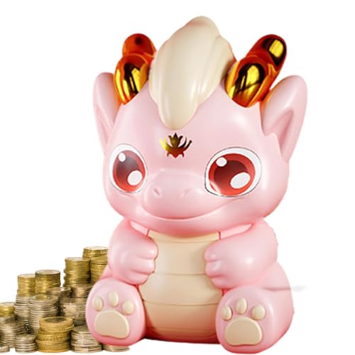 Dragon Coin Bank - Statue, -Geld-Sparbank | -Themen-Münzbank, Drache Statue 2024 Jahr Drachenmaskottchen Münzglas von Generisch