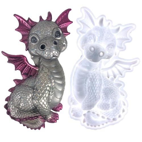 Dragon Epoxy - Drachenform Kerze | Dràgon Epoxy Resin Form | Silikonform Erzeugen Atemberaubende Figuren, Die Epoxyie -Gussform Für Wandhängeltür Desktop, Schränke, Geschenke Machen Dragon Epoxy - Drachenform Kerze | Dràgon Epoxy Resin Form | Silikonform Erzeugen Atemberaubende Figuren, Die Epoxyie -Gussform Für Wandhängeltür Desktop, Schränke, Geschenke Machen von Generisch
