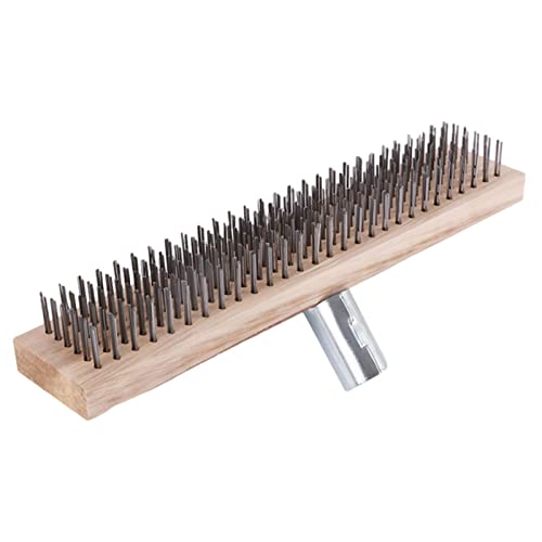 Drahtbesen mit Holzstiel | Gartenbürste für den Außenbereich | 30 cm steife Metallborstenbürste | Gartenbesen Drahtbesen | Flexibler stabiler Stahlbesen für die Gartenreinigung | Kratzbesen Rechen Drahtbesen mit Holzstiel | Gartenbürste für den Außenbereich | 30 cm steife Metallborstenbürste | Gartenbesen Drahtbesen | Flexibler stabiler Stahlbesen für die Gartenreinigung | Kratzbesen Rechen von Generisch