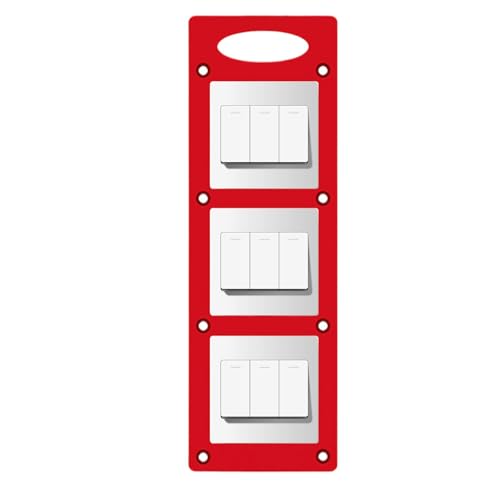 Drahtkasten-Vorlage 86 Typ, Steckdosen-Zeichnungsschablonen, kompakte Sockelmarkierungsbasis, Notwendigkeit -Messwerkzeug, Holzbearbeitungswerkzeuge für elektrische Tischlerprojekte zu Hause von Generisch