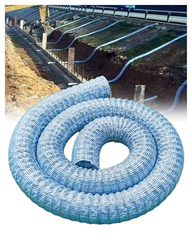 Drainagerohr Landentwässerungsrohre, weiches unterirdisches Infiltrations-Drainagerohr for Landschaftsgartenterrassen, 3 Zoll Durchmesser(13ft/400cm) von Generisch