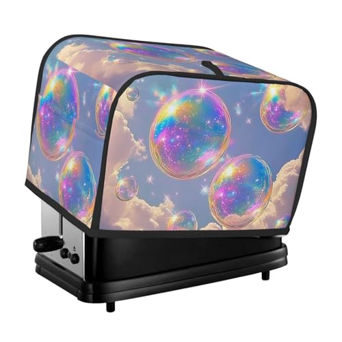 Dreamy Rainbow Bubbles And Clouds Printed Toaster Cover 2 Slice Kitchen Small Appliance Dust Cover Dust And Fingerprint Protection Dreamy Rainbow Bubbles And Clouds Printed Toaster Cover 2 Slice Kitchen Small Appliance Dust Cover Dust And Fingerprint Protection von Generisch