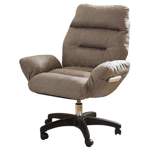 Drehbarer Bürostuhl – hohe Rückenlehne, Gaming-Schreibtischstuhl mit Lendenwirbelstütze, ergonomisches Design, gepolsterter Stoff für Zuhause oder Büro von Generisch