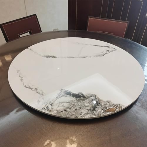 Drehbarer Drehteller Lazy Susan für Esstisch, runde Servierplatte aus gesintertem Stein, drehbarer Tischaufsatz von Generisch