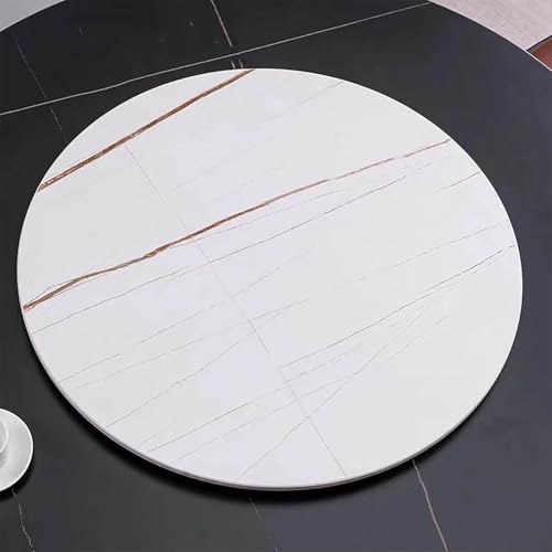 Drehbarer Drehteller Lazy Susan für Esstisch, runde Servierplatte aus gesintertem Stein, drehbarer Tischaufsatz Drehbarer Drehteller Lazy Susan für Esstisch, runde Servierplatte aus gesintertem Stein, drehbarer Tischaufsatz von Generisch