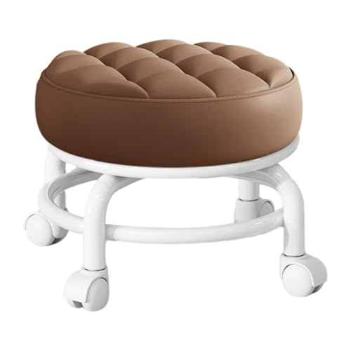 Drehbarer Hocker, um 360 ° drehbar, rund, drehbar, mit Rädern, Sitzbank, drehbar, für die Küche von Generisch