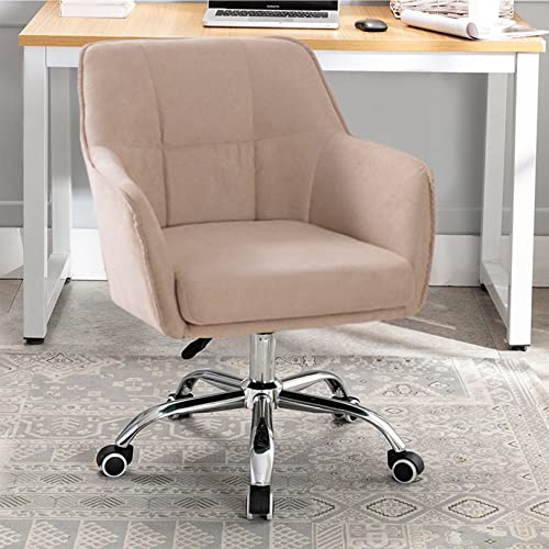 Drehbarer Schreibtischstuhl im nordischen Stil, abnehmbarer und waschbarer Stoff, höhenverstellbar, ideal für Schlafzimmer, Heimbüro, Arbeitszimmer, Freizeit und Schminktisch Drehbarer Schreibtischstuhl im nordischen Stil, abnehmbarer und waschbarer Stoff, höhenverstellbar, ideal für Schlafzimmer, Heimbüro, Arbeitszimmer, Freizeit und Schminktisch von Generisch