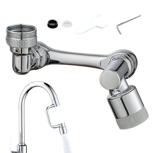 Drehbarer Wasserhahn Luftsprudler | Waschbecken Wasserhahn Luftsprudler Verlängerung - Ersatzteil Mit 2 Sprühfunktionen Für Küche Bad Kinder Gesichtswaschen Zuhause Schule von Generisch