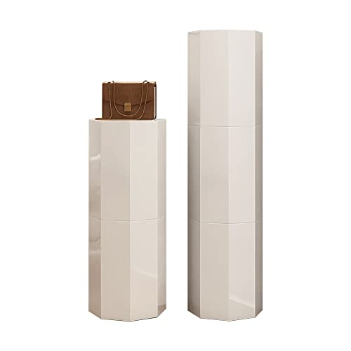 Drehbarer achteckiger Schuhschrank mit Lazy Susan Design, moderner vertikaler Metall-Organizer für platzsparende Aufbewahrung in kleinen Bereichen Drehbarer achteckiger Schuhschrank mit Lazy Susan Design, moderner vertikaler Metall-Organizer für platzsparende Aufbewahrung in kleinen Bereichen von Generisch