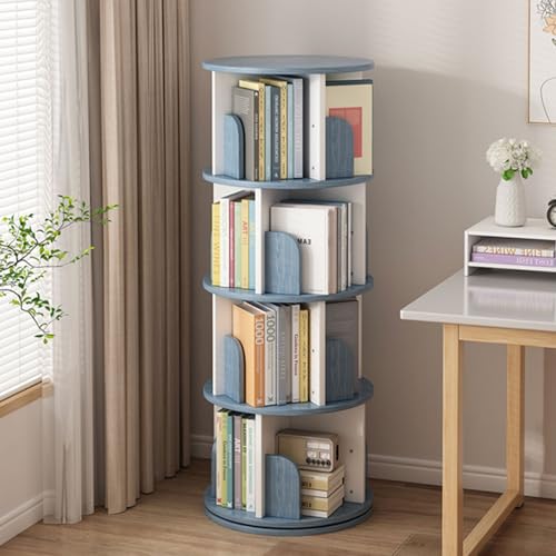 Drehbares Bücherregal, 360 Grad drehbares Regal für bodenstehende Aufbewahrung mit großer Kapazität und Haltbarkeit Drehbares Bücherregal, 360 Grad drehbares Regal für bodenstehende Aufbewahrung mit großer Kapazität und Haltbarkeit von Generisch