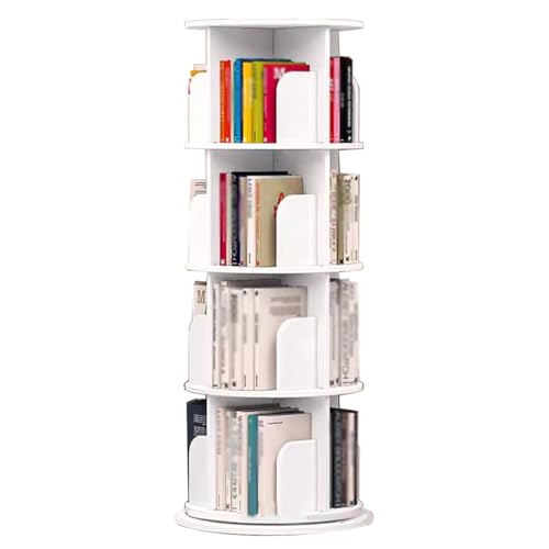 Drehbares Bücherregal, rund, drehbar, um 360 Grad drehbar, bodenstehend, Eckregal für Wohnzimmer Drehbares Bücherregal, rund, drehbar, um 360 Grad drehbar, bodenstehend, Eckregal für Wohnzimmer von Generisch