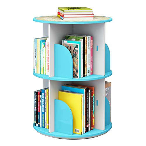 Drehbares Kinder-Bücherregal, mehrlagiges Bücherregal vom Boden bis zur Decke, Aufbewahrung für A4-Bücher, Spielzeug & Mini-Pflanzen, platzsparendes Design, Blau, 40 x 66 cm Drehbares Kinder-Bücherregal, mehrlagiges Bücherregal vom Boden bis zur Decke, Aufbewahrung für A4-Bücher, Spielzeug & Mini-Pflanzen, platzsparendes Design, Blau, 40 x 66 cm von Generisch