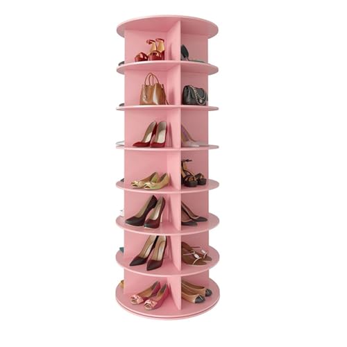Drehbares Schuhregal, 5-stöckiger Aufbewahrungs-Organizer, 360° Drehung für enge Räume, effiziente Schranklösung Drehbares Schuhregal, 5-stöckiger Aufbewahrungs-Organizer, 360° Drehung für enge Räume, effiziente Schranklösung von Generisch