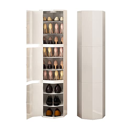 Drehbares Schuhregal, Turmschrank, vertikal, rund, Metall, platzsparendes Eckdesign für die Organisation zu Hause Drehbares Schuhregal, Turmschrank, vertikal, rund, Metall, platzsparendes Eckdesign für die Organisation zu Hause von Generisch