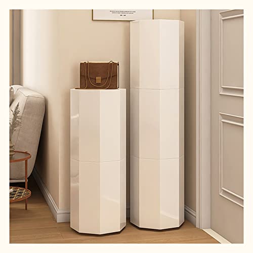 Drehbares Schuhregal mit hoher Kapazität, 360° vertikal, Lazy Susan Nizer, moderne, runde Aufbewahrungslösung für den Eingangsbereich, platzsparender Schrank, 43 cm, Weiß Drehbares Schuhregal mit hoher Kapazität, 360° vertikal, Lazy Susan Nizer, moderne, runde Aufbewahrungslösung für den Eingangsbereich, platzsparender Schrank, 43 cm, Weiß von Generisch