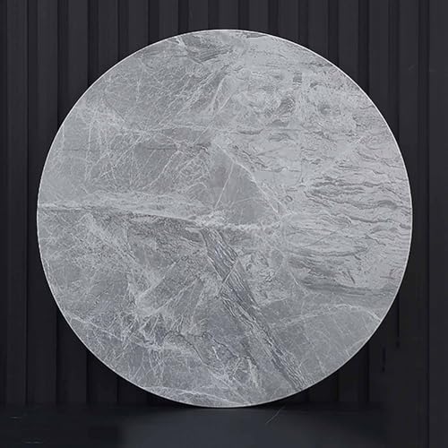 Drehbares Serviertablett, 360° rund Lazy Susan für Esstisch, dicke Marmor-Textur-Steinplatte für Restaurantgebrauch von Generisch