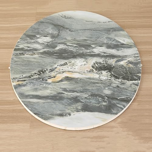 Drehbares Serviertablett, Marmor-Textur, Steinplatte, großer Lazy Susan strapazierfähiger Drehplatte für Esstisch, Mittelstück Drehbares Serviertablett, Marmor-Textur, Steinplatte, großer Lazy Susan strapazierfähiger Drehplatte für Esstisch, Mittelstück von Generisch
