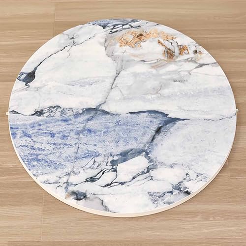 Drehbares Serviertablett, Marmor-Textur, Steinplatte, großer Lazy Susan strapazierfähiger Drehplatte für Esstisch, Mittelstück Drehbares Serviertablett, Marmor-Textur, Steinplatte, großer Lazy Susan strapazierfähiger Drehplatte für Esstisch, Mittelstück von Generisch