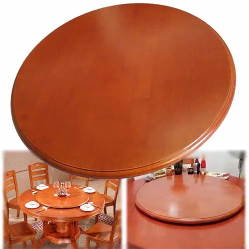 Drehbares Serviertablett aus Massivholz, großes Lazy Susan für Esstisch, Küchentischplatte, Drehteller Drehbares Serviertablett aus Massivholz, großes Lazy Susan für Esstisch, Küchentischplatte, Drehteller von Generisch