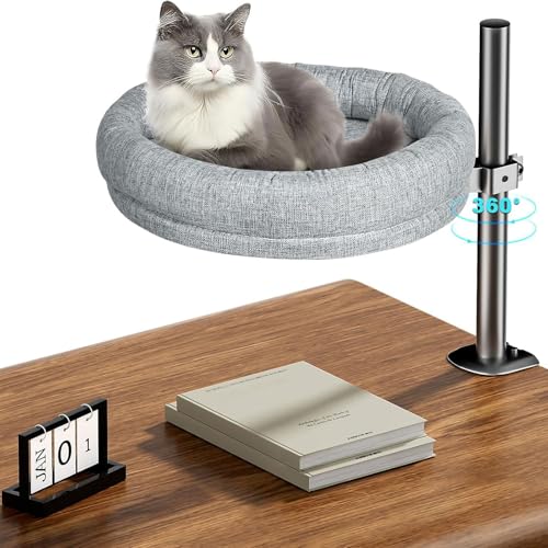 Drehbares erhöhtes Katzenhaus, höhenverstellbar, Tisch-Kätzchenbett, platzsparendes Design für Schreibtisch oder Regal Drehbares erhöhtes Katzenhaus, höhenverstellbar, Tisch-Kätzchenbett, platzsparendes Design für Schreibtisch oder Regal von Generisch