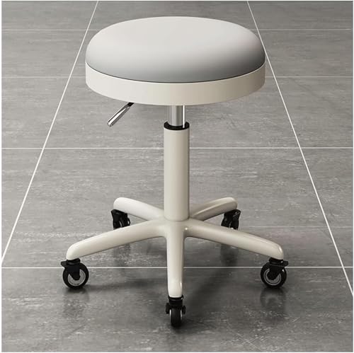 Drehhocker mit Rädern – ergonomischer Drehstuhl für verstellbare Höhe, perfekt für Salon, Labor, Küche und Büro von Generisch