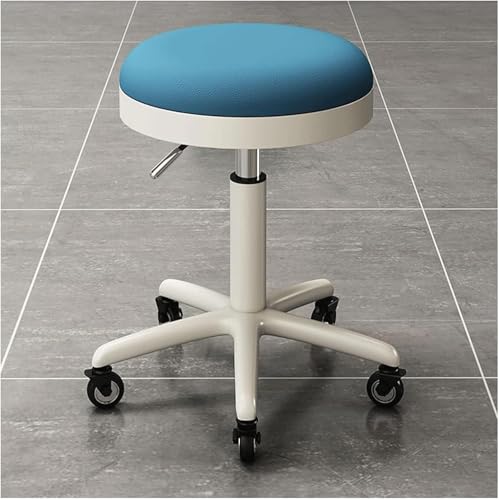 Drehhocker mit Rädern – ergonomischer Drehstuhl für verstellbare Höhe, perfekt für Salon, Labor, Küche und Büro von Generisch