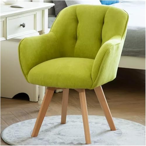 Drehsessel mit stabilen Holzbeinen, Stoffakzent-Stuhl für Esszimmer, kleine Räume, Lounge oder Schreibtisch Drehsessel mit stabilen Holzbeinen, Stoffakzent-Stuhl für Esszimmer, kleine Räume, Lounge oder Schreibtisch von Generisch