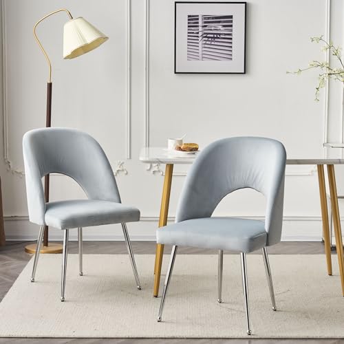 Drehstuhl Esszimmerstühle aus luxuriösem Samt mit Metallbeinen, 2er Set für Wohnzimmer und Schlafzimmer Drehstuhl Esszimmerstühle aus luxuriösem Samt mit Metallbeinen, 2er Set für Wohnzimmer und Schlafzimmer von Generisch