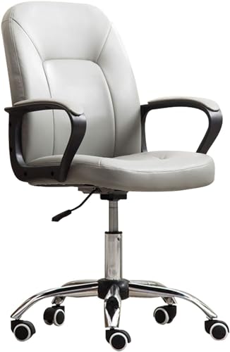 Drehstuhl aus PU-Leder mit Armlehnen für Heimbüro, kleiner Arbeitsstuhl für Konferenz- und Arbeitszimmer Drehstuhl aus PU-Leder mit Armlehnen für Heimbüro, kleiner Arbeitsstuhl für Konferenz- und Arbeitszimmer von Generisch